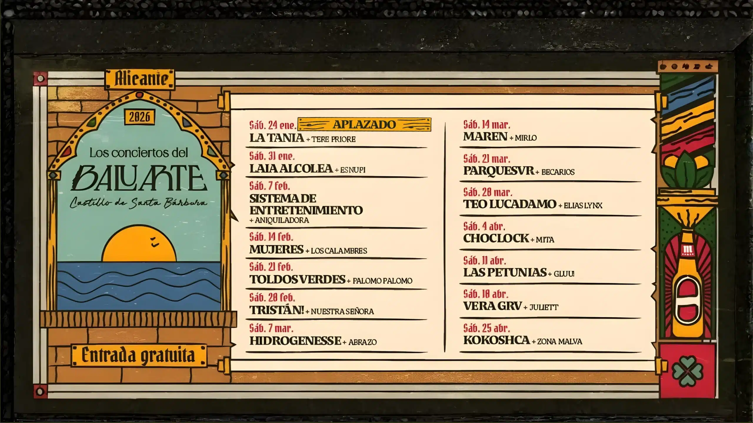 Conciertos del Baluarte en el Castillo de Santa Barbara Alicante